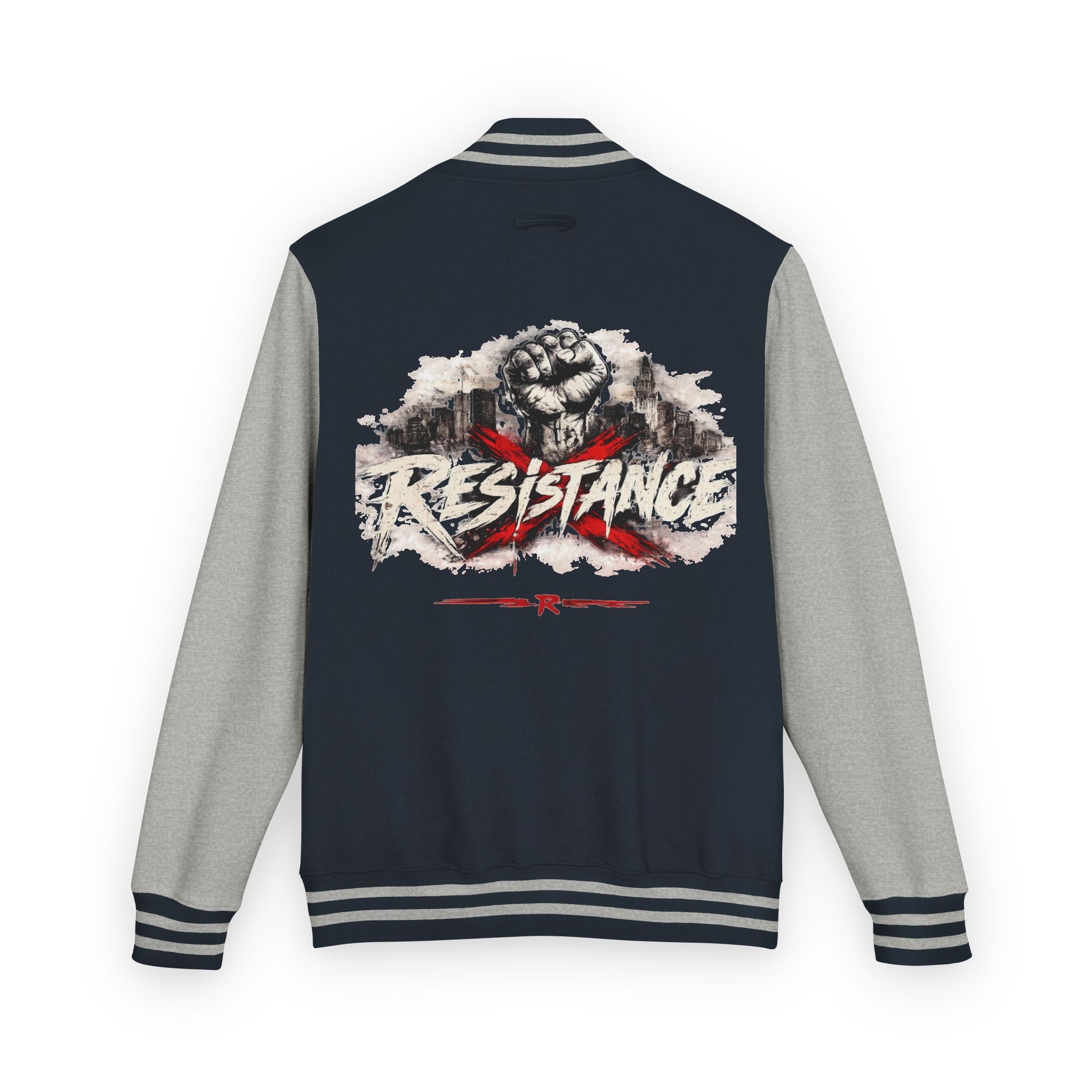 Letterman Jacket — Resistance Fist Varsity Jacket