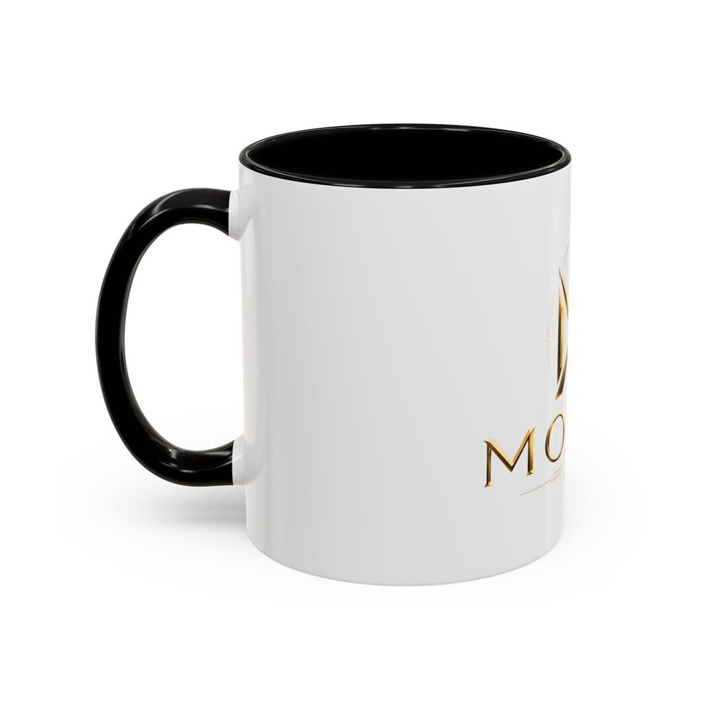 Gold MODOP Logo Accent Coffee Mug — 11oz Branded Ceramic Mug
