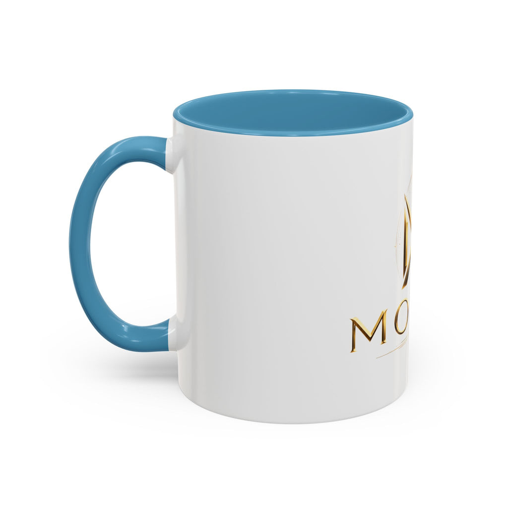 Gold MODOP Logo Accent Coffee Mug — 11oz Branded Ceramic Mug