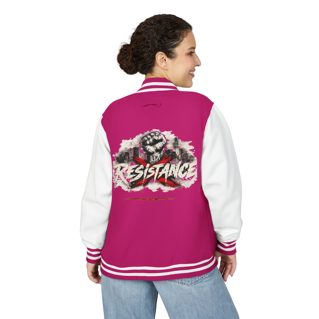 Letterman Jacket — Resistance Fist Varsity Jacket