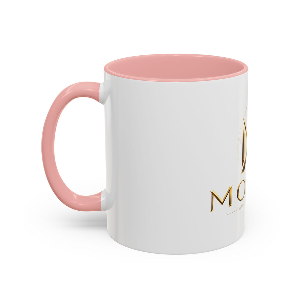 Gold MODOP Logo Accent Coffee Mug — 11oz Branded Ceramic Mug