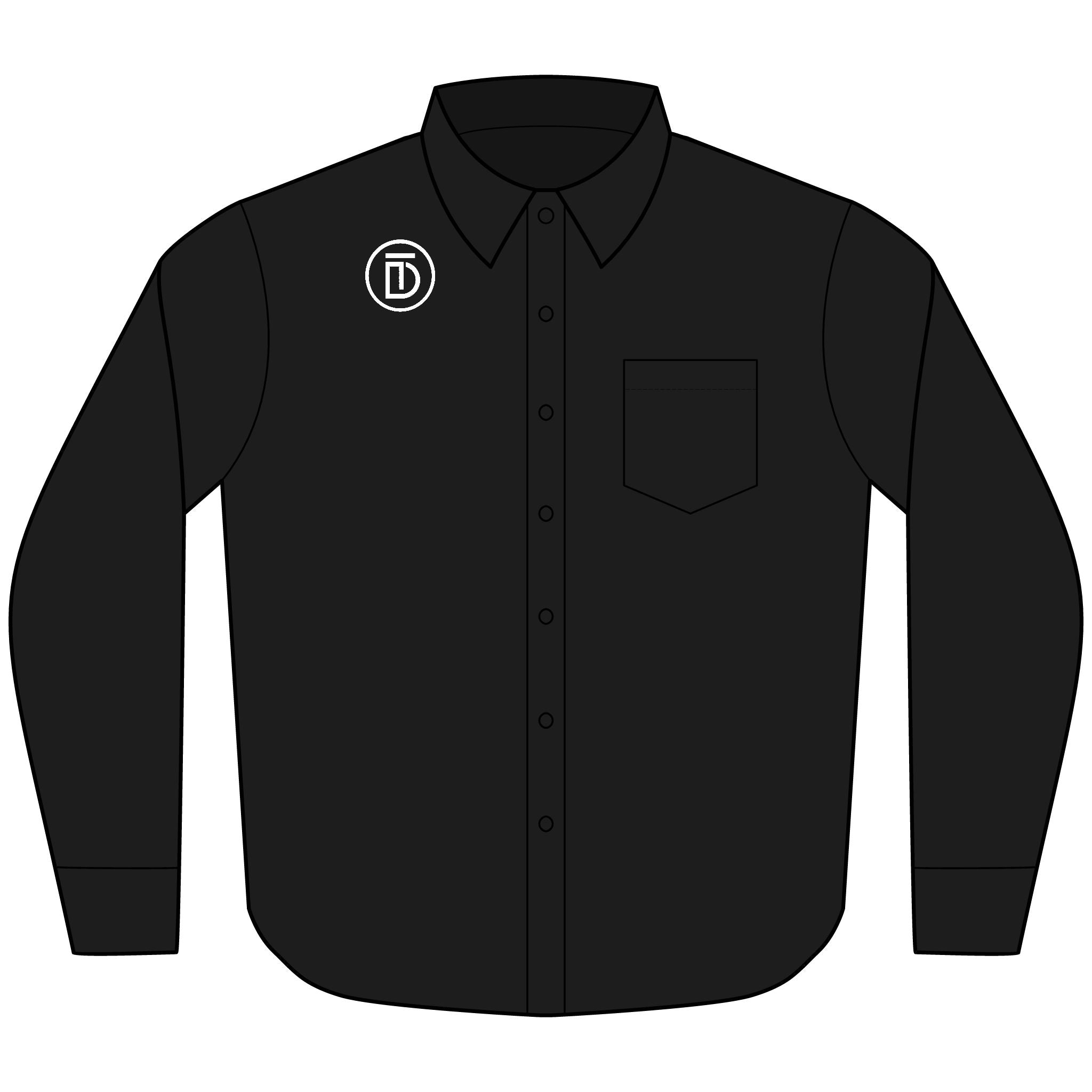 Carefree Tall Long-Sleeve Poplin Shirt — Relaxed Lightweight Button-Up