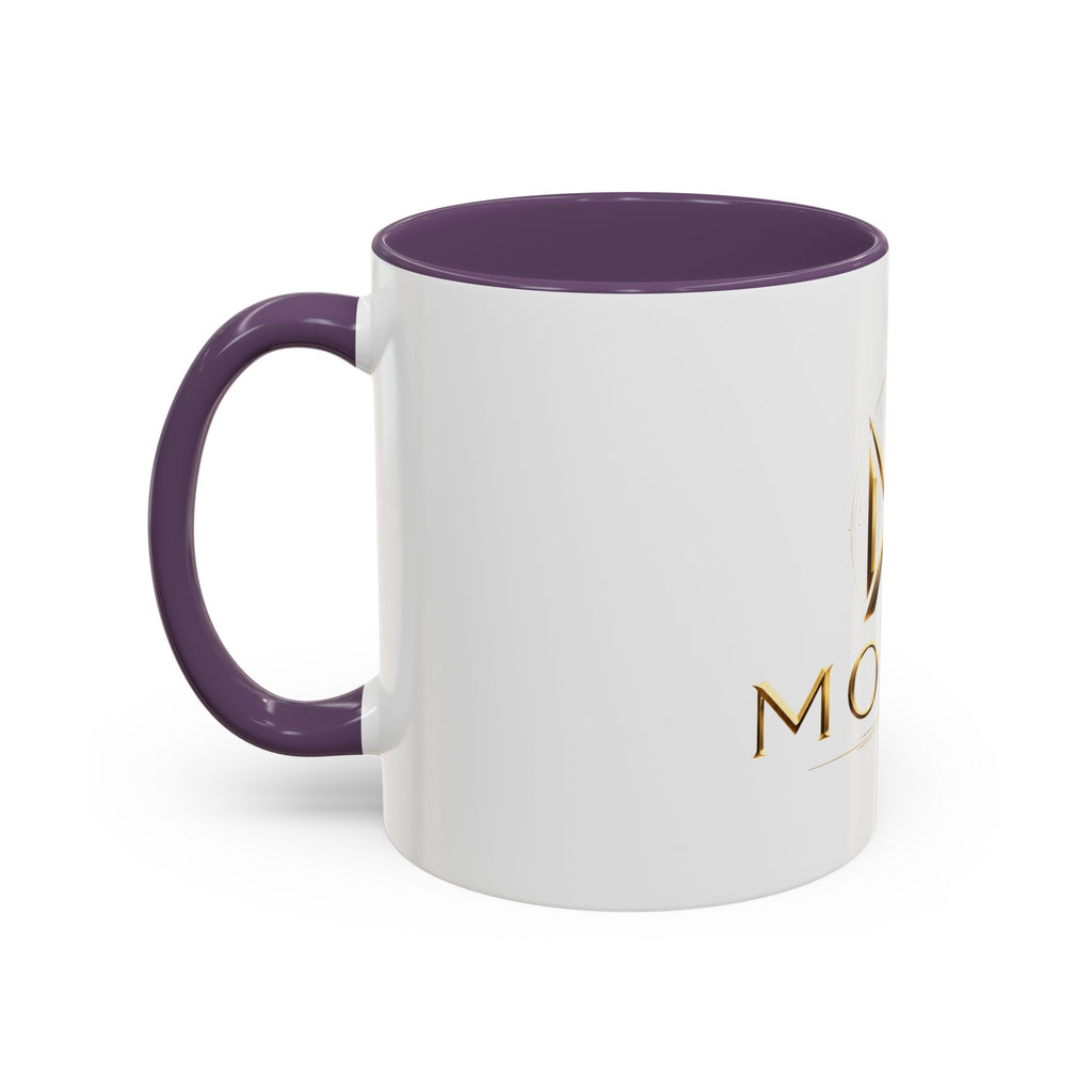 Gold MODOP Logo Accent Coffee Mug — 11oz Branded Ceramic Mug