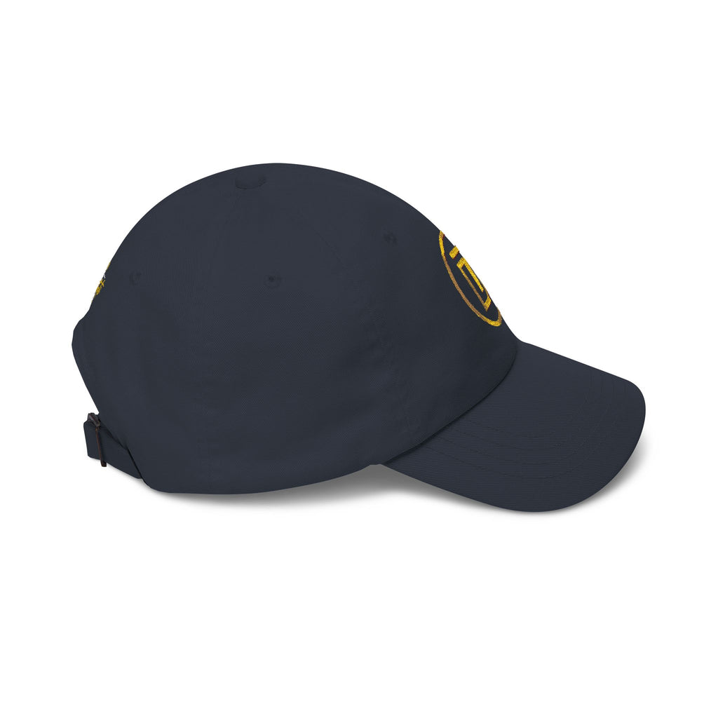 Dad Cap with Gold Emblem – Classic Adjustable Baseball Hat