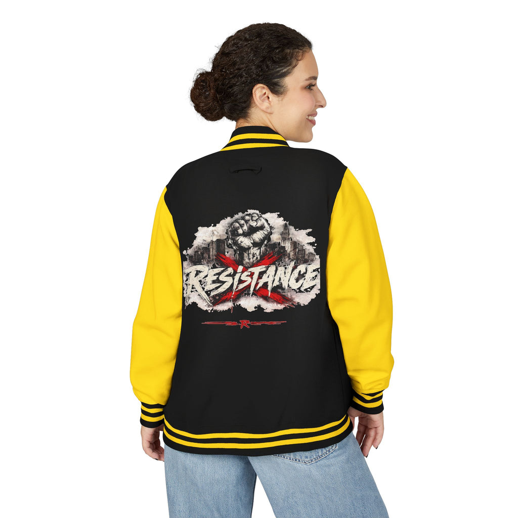 Letterman Jacket — Resistance Fist Varsity Jacket