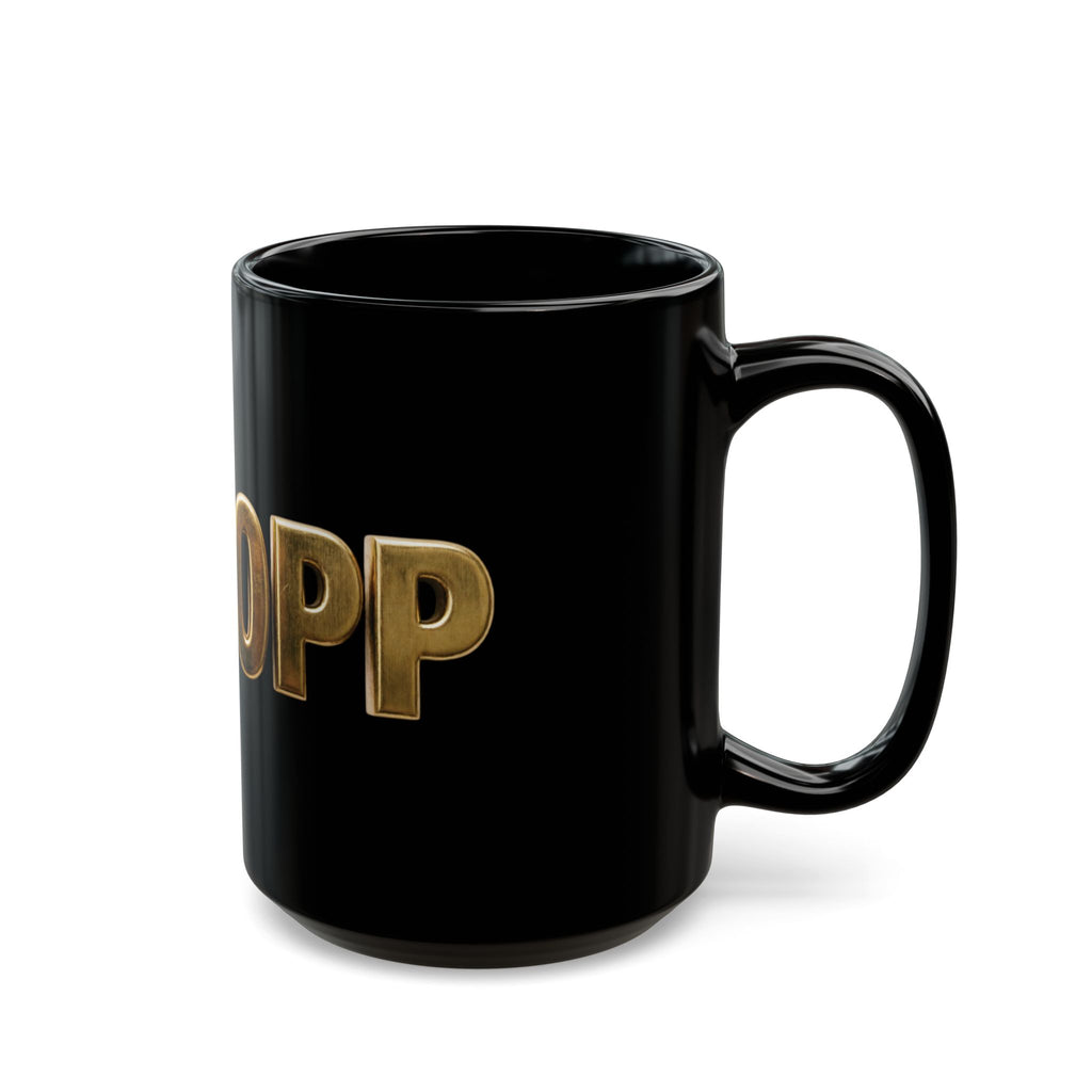 Dope Gold Lettering Black Mug