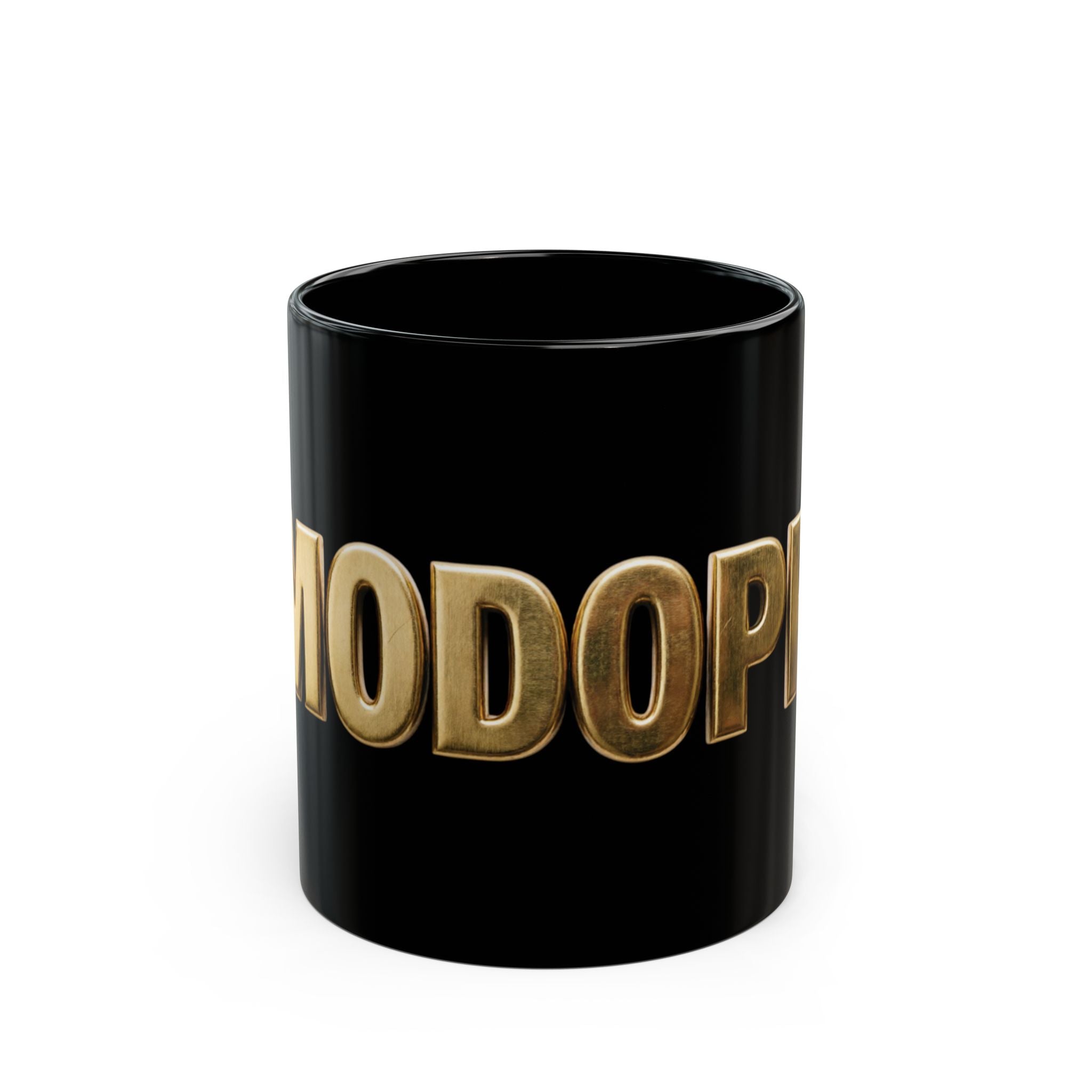 Dope Gold Lettering Black Mug