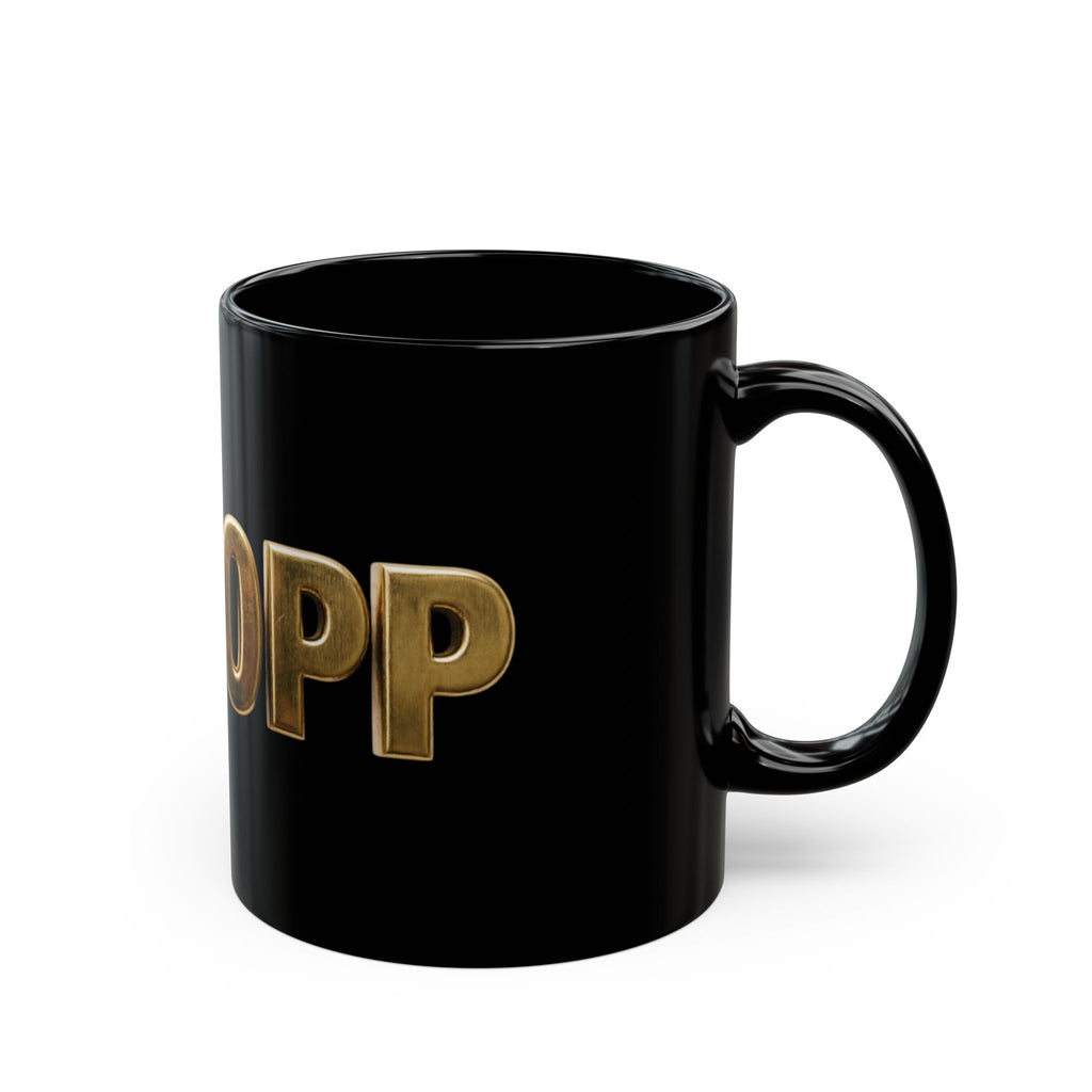 Dope Gold Lettering Black Mug